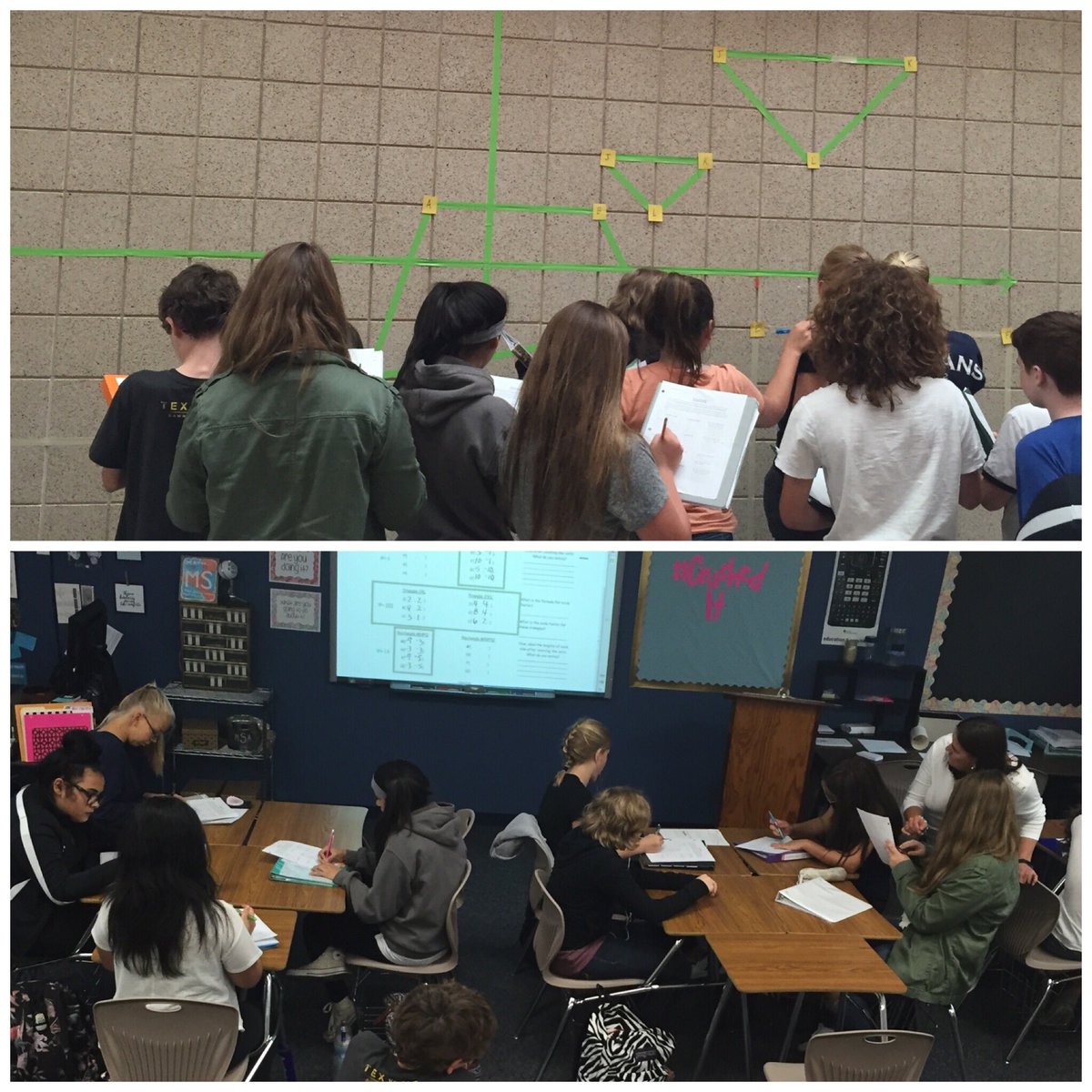 Dilations in 8th math! #katymodelsmath @StyerDawn <a href="/weirspartans/">Coach Weir</a>