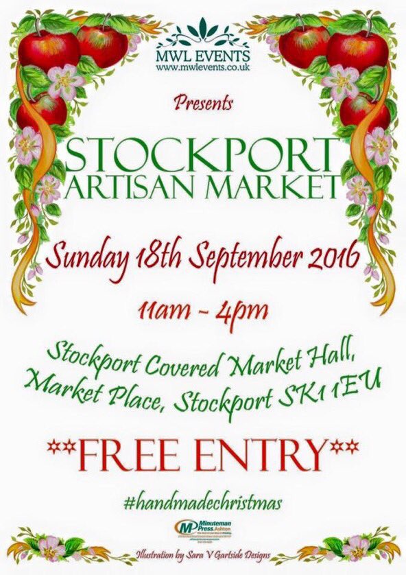It's #SBS winner @MWLEvents <a href="/stkportartisan/">Stkport Artisan Mkt</a> this Sunday in #Stockport why not come along :) #sbswinnershour