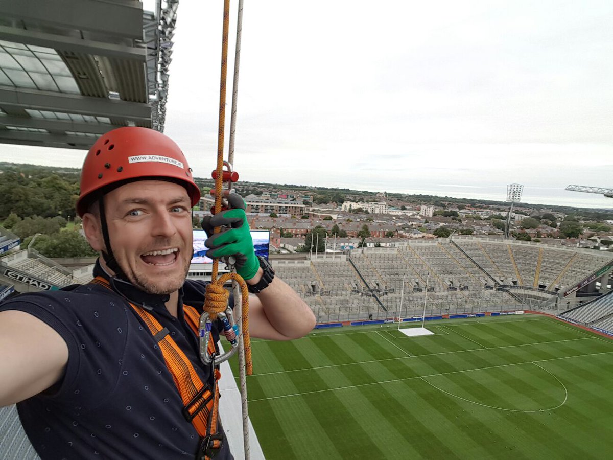 CatapultEvents's tweet photo. Checking out @CrokeParkEvents from every angle so you don't have to #eventprofs #catapultevents #Dublin #abseiling https://t.co/FSpzmq6SHu