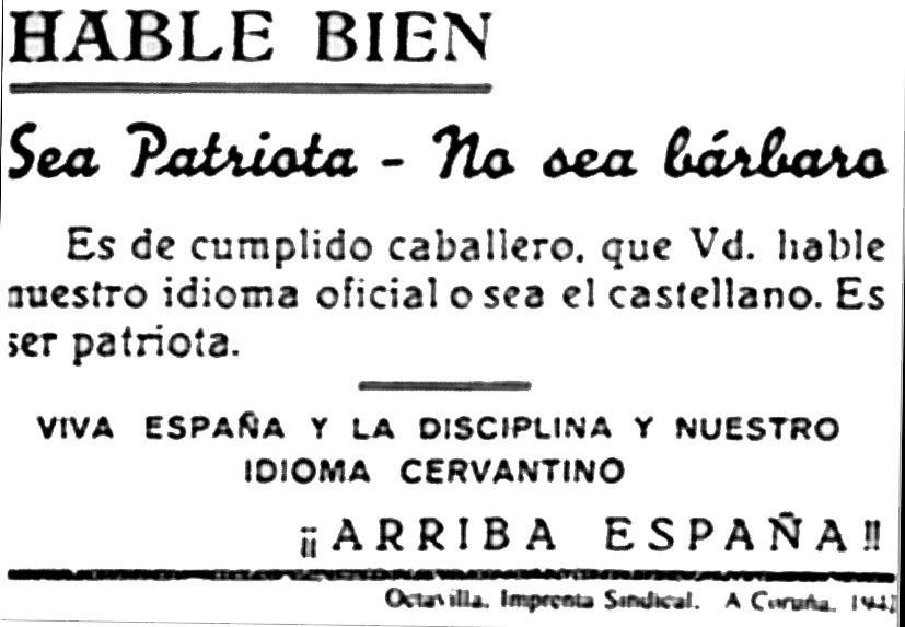 Octavilla de la España de Franco que repartían en Galicia - Forocoches