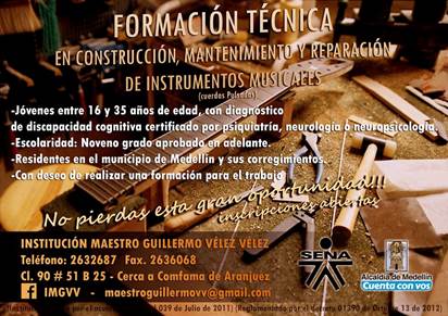 ciesor's tweet photo. IE GUILLLERMO VELEZ ofrece FORMACIÓN TÉCNICA PARA PERSONAS CON DISCAPACIDAD COGNITIVA, con 9° o más,informes 2632687 https://t.co/m41Lw4kTbN