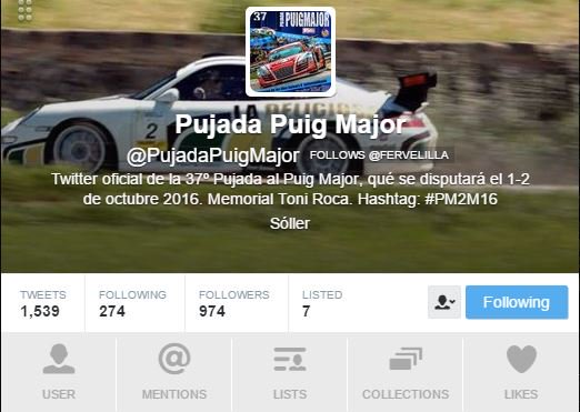PujadaPuigMajor's tweet photo. Estamos a 26 followers de los 1000..!!! Llegaremos antes de que se dispute el #PM2M16? ;-) https://t.co/RZDHCxco3T