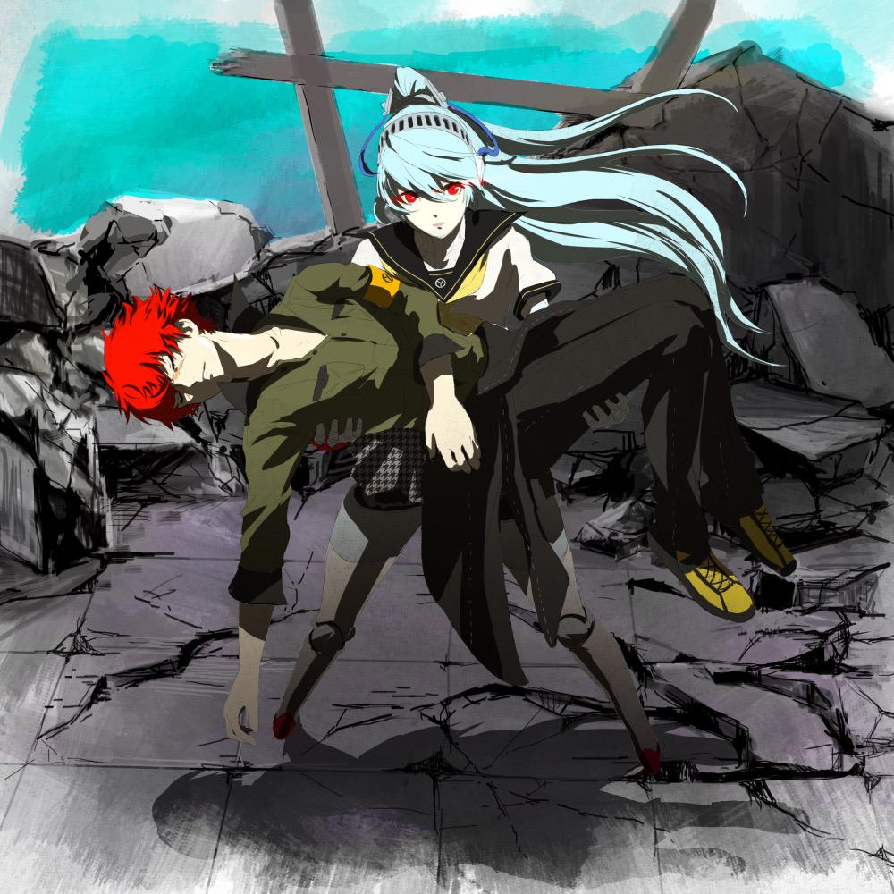 5thGenBot's tweet image. Mitsuru-san put me in charge of takin' out the trash today.