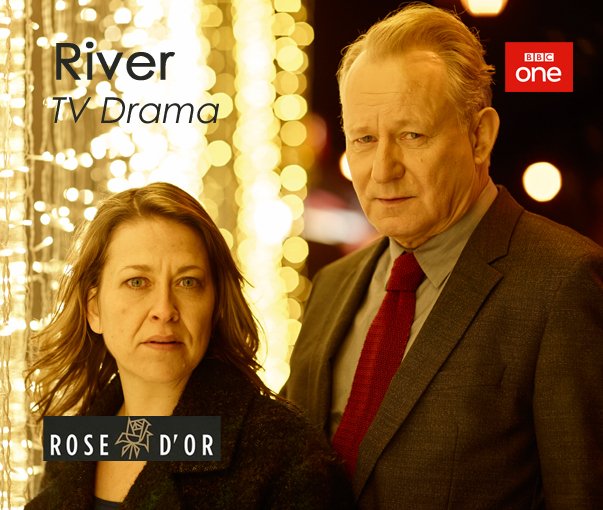 AboutTheBBC's tweet photo. Hauntingly good drama, @BBCOne's 'River' dances off with an award at the 55th @RosedOr awards #RDO16 https://t.co/KFGR1EzssM