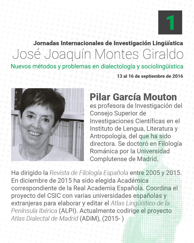 CaroyCuervo's tweet photo. #PerfilesICC Pilar García Mouton es una de las ponentes centrales de las #JornadasMontes https://t.co/OFWWLaE0Ag