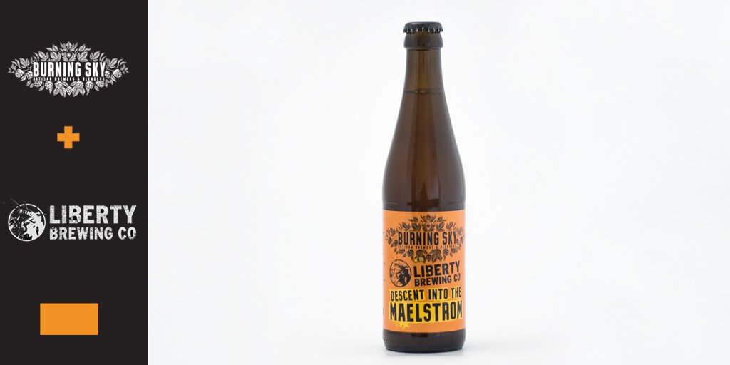 Orange: <a href="/burningskybeer/">burningskybeer</a> / <a href="/libertybrewer/">Liberty Brewing Co</a> - Descent into the Maelstrom. 6.66% Eclectic Borderless Beer #CraftBeerHour