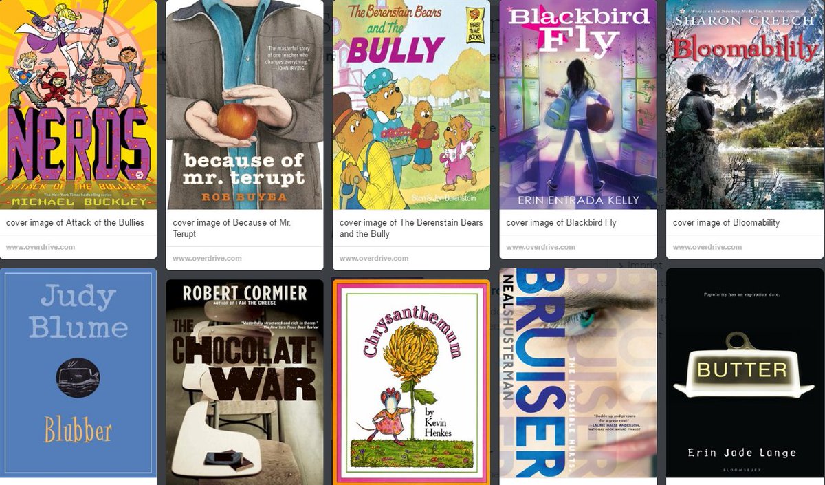 OverDriveInc's tweet photo. Stop the Bullying: Titles to build empathy and understanding https://t.co/2eJe0DQA2v https://t.co/uwWiosufRL