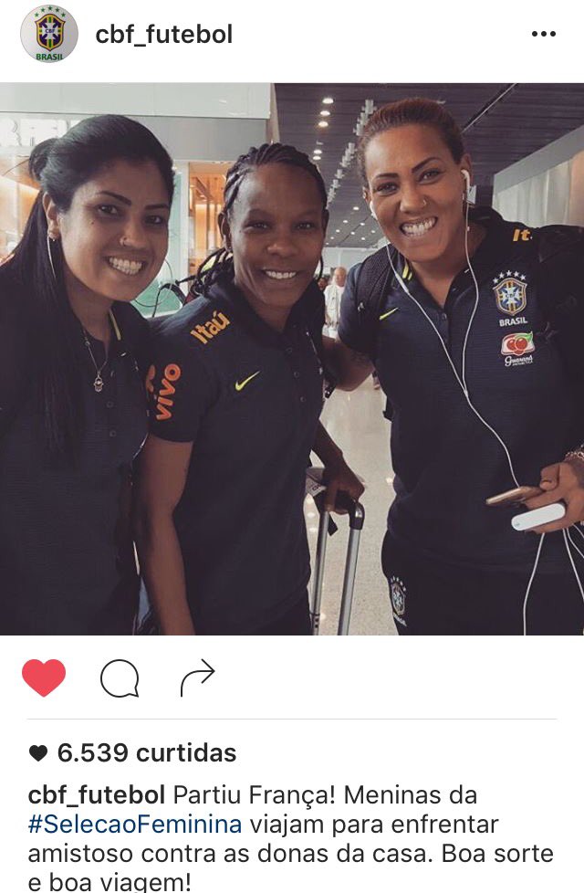dibradoras's tweet image. Elas estão embarcando pra França! Sexta-feira (16) tem amistoso em Grenoble. Boa sorte, seleção!