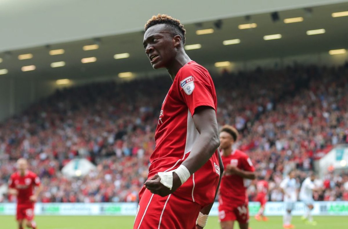 Footballtweet's tweet image. 18-year old Tammy Abraham's last 8 shots for Bristol City:

Goal ⚽
Miss ❌
Goal ⚽
Goal ⚽
Goal ⚽
Goal ⚽
Goal ⚽
Goal ⚽