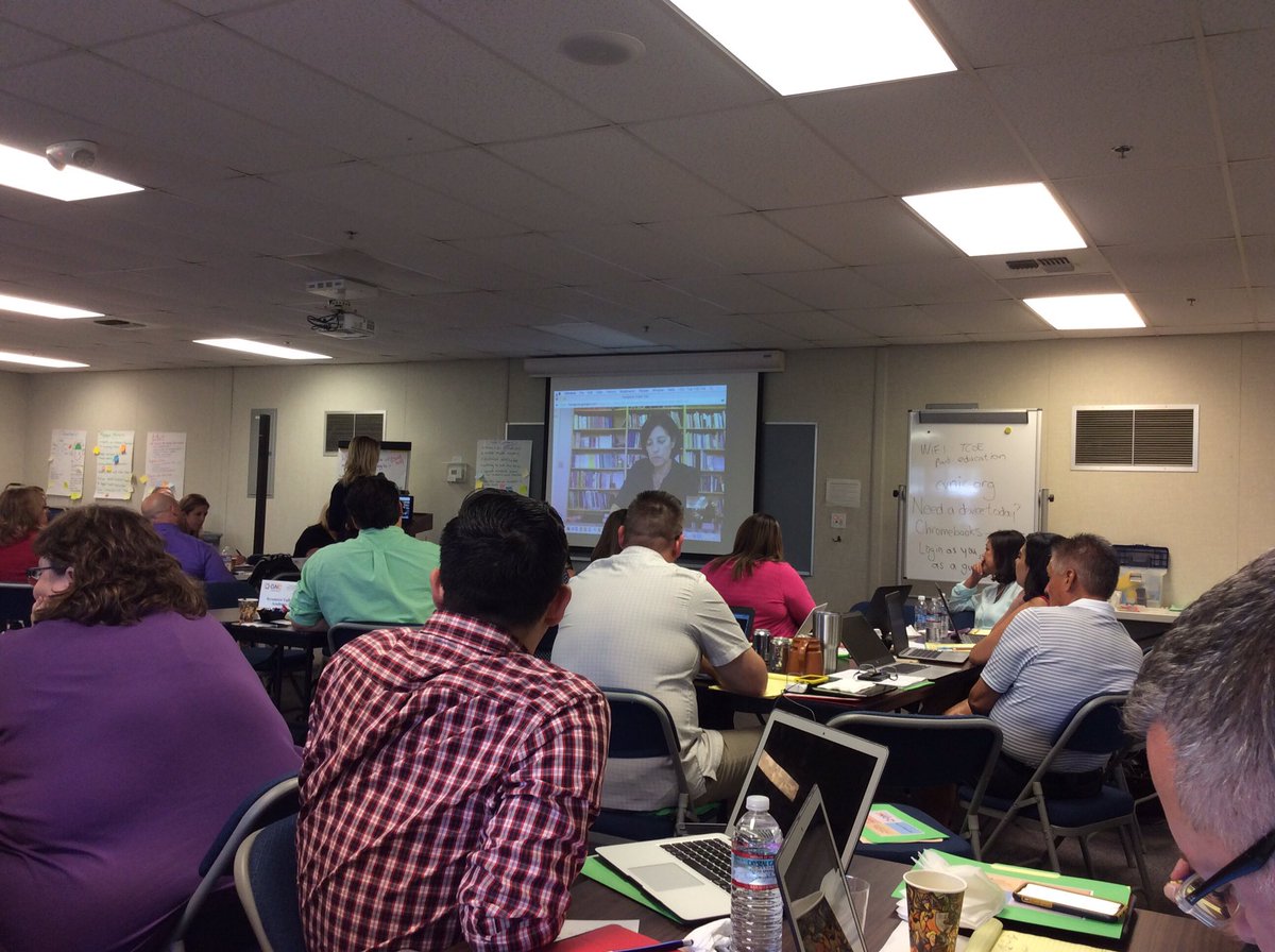 bpallcoach's tweet photo. Learning from Jo Boaler live with @OGPrincipal! #Jobo https://t.co/ui2AqwYVg1