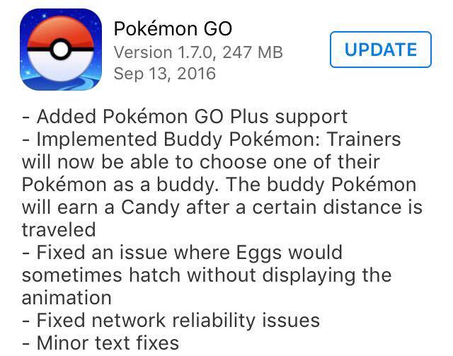 PokemonGoNews's tweet photo. The new #PokemonGO update is live! Which Pokémon did you choose as your buddy? https://t.co/A68eQloiuc