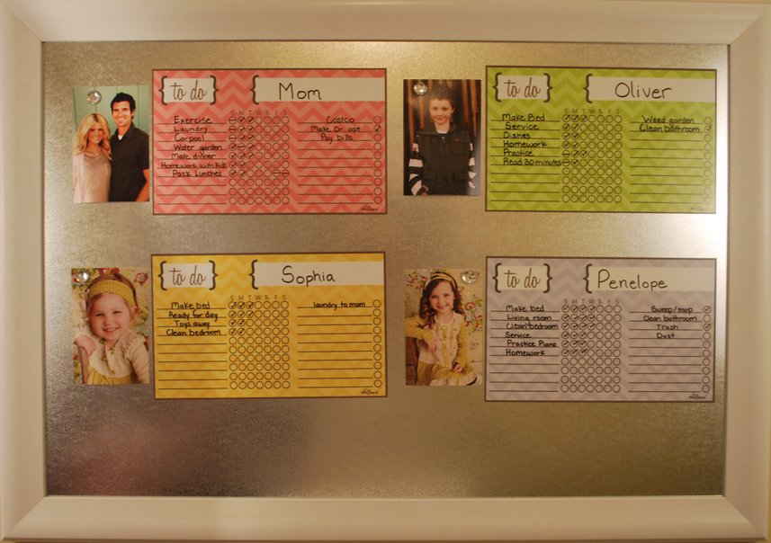 Jo Frost Chore Chart