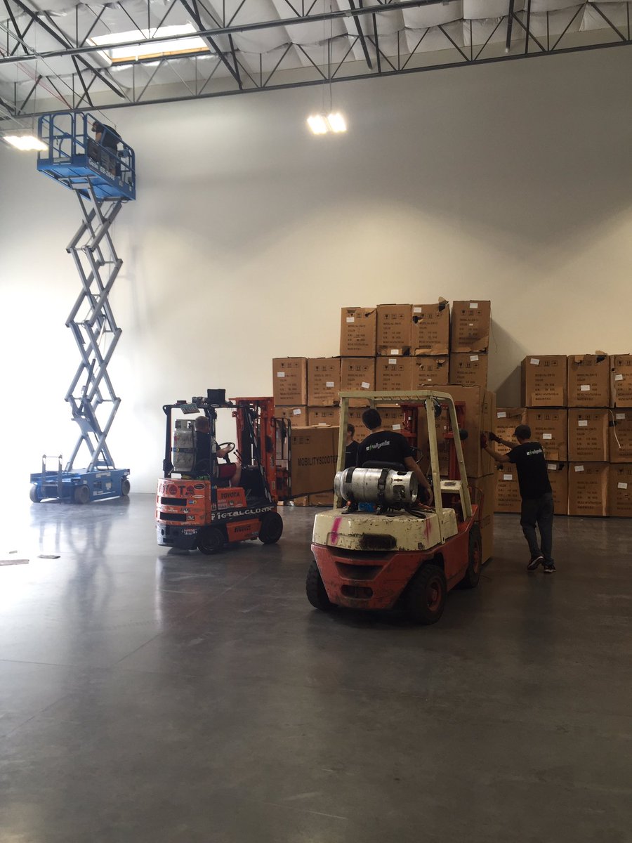 EWheelsAndi's tweet photo. We have already outgrown our new distribution center that we moved into in April. Check out our new home! https://t.co/cPkWSQQkAw