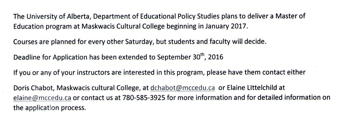 Master of Education information
