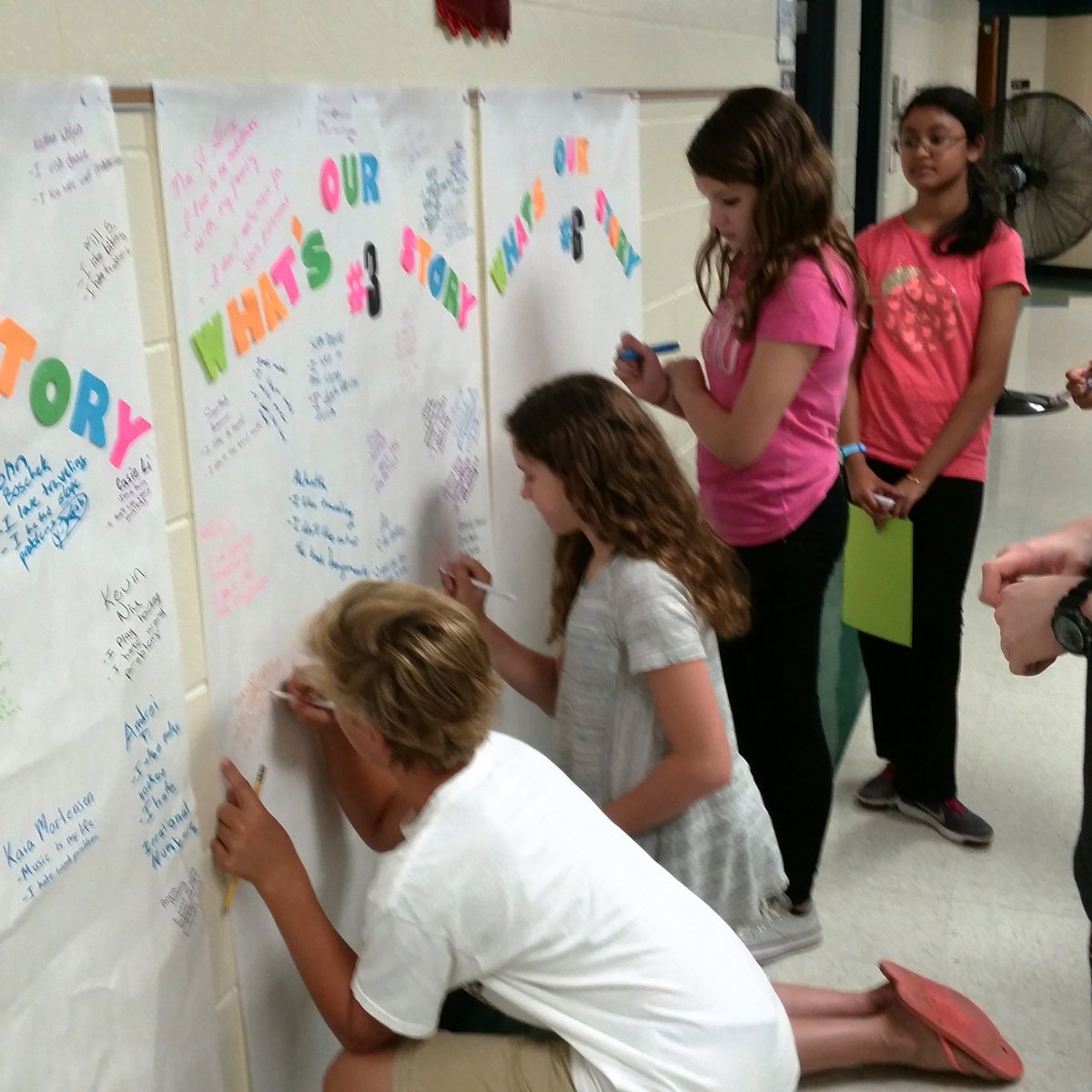 WHMSGR8MATH's tweet photo. Building our story - one student at a time @WHMS_SDE @stgeorgt #WildcatGr8 https://t.co/G1BpSd3D5F