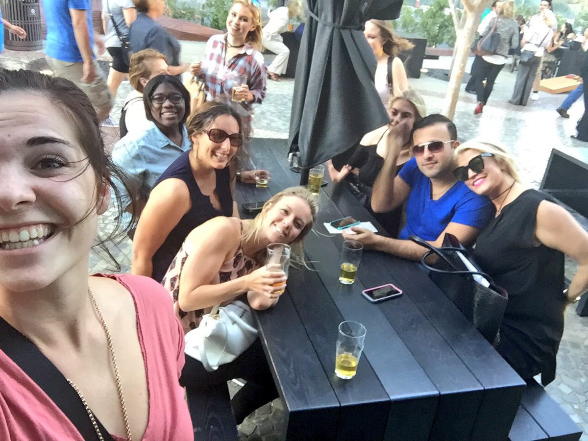 aimeerae23's tweet photo. 🍻 Good times at @KDCLasVegas happy hour for #PartyInThePark! 🍻 Love this crew! #teamKDC https://t.co/XwIHDYL8oY