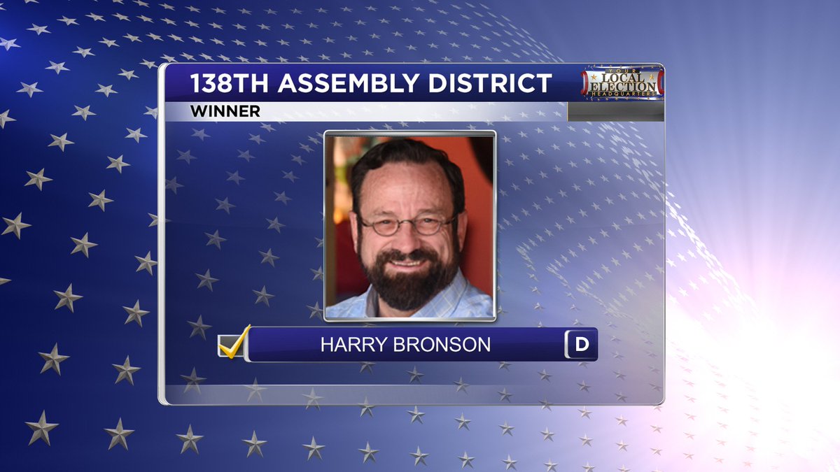 Harry Bronson is the winner of the Democratic primary for the 138th State Assembly District #roc