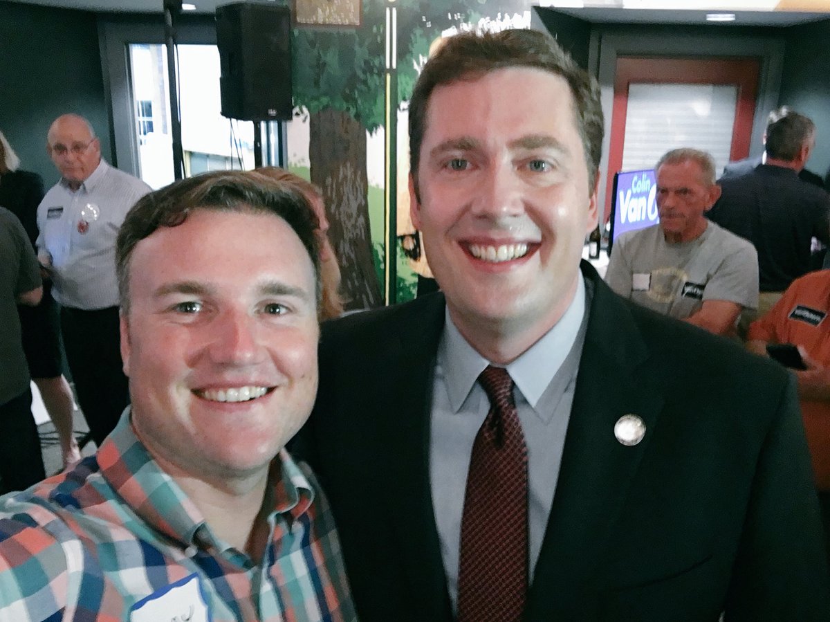 graychy's tweet photo. So proud to support these two (@ColinVanOstern & Kvo) as they move #NHforward! #nhpolitics https://t.co/UcF0OzBTc2