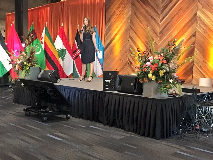 Executive Chairman @omidkordestani &amp; Director of Engineering @jenniferfraser welcoming emerging #techwomen16<a class="tags" target="_blank" title="On Twitter" href="/?out=eyJ0eXAiOiJKV1QiLCJhbGciOiJIUzUxMiJ9.eyJpYXQiOjE3MTkwNjcyOTAsImlzcyI6InR3cG9ybnN0YXJzLmNvbSIsIm5iZiI6MTcxOTA2NzI5MCwiZXhwIjoxNzUwNjAzMjkwLCJyZWRpcmVjdF91cmwiOiJodHRwczovL3R3aXR0ZXIuY29tL29taWRrb3JkZXN0YW5pIn0.eZnqNYYuGGIG3asVE9iEik-_YrTiIImpgvc-ULQKy_g476k8awiPnfxANunZK_6DC0M9k18pKe32XdhnDP-dBg">@omidkordestani</a><a href="/tag/techwomen16"class="tags"><span>#techwomen16</span></a>