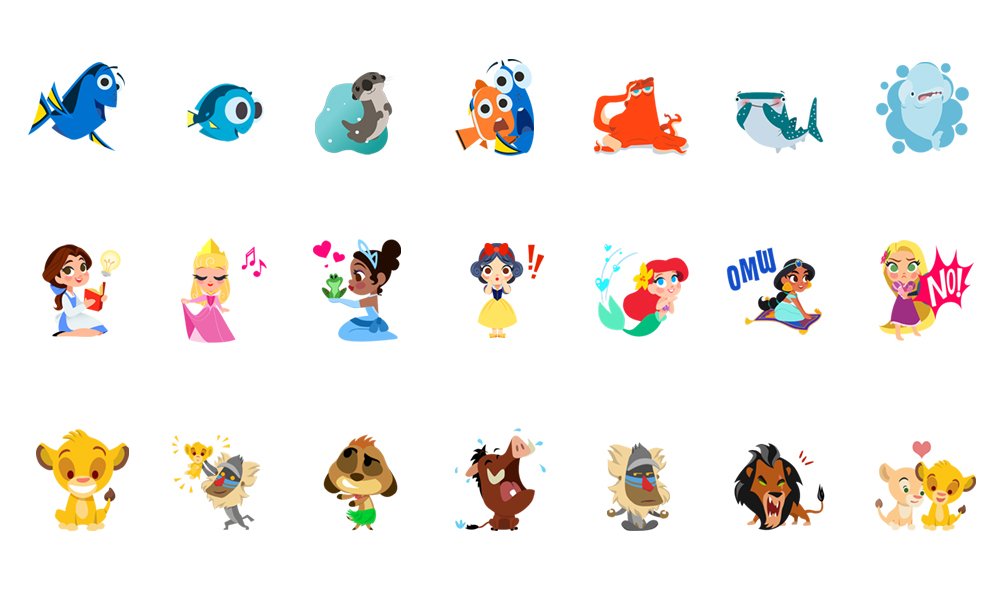 Spread the magic with Disney Stickers, available in the iMessage