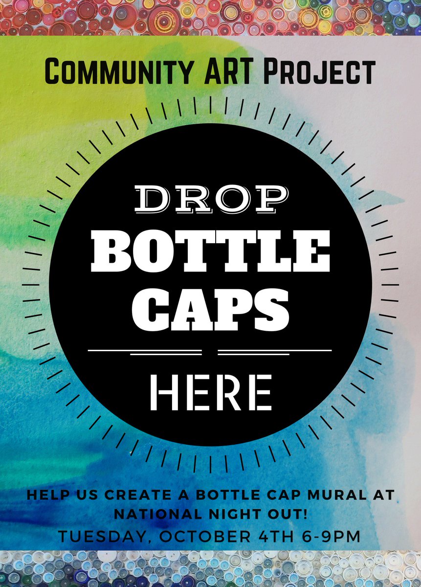 NorthsideFTP's tweet image. bottle caps,Bottle Caps,BOTTLE CAPS! Drop your caps @AldineDistrict offices.#bottlecapmural #AldineTX #recycle #art
