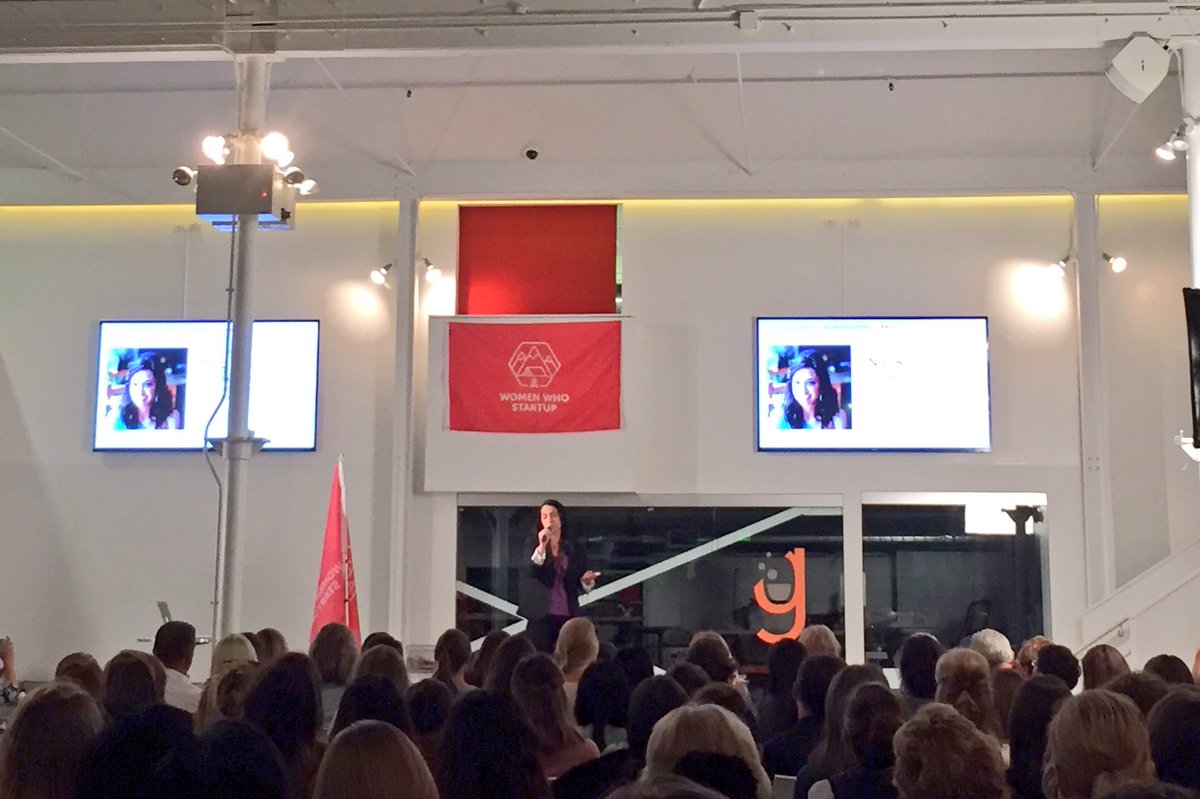 ChapterBe's tweet photo. #ChapterBe interviewee @NikiKoub rocking it at @womenwhostartup for #DENStartupWeek - Sharing her lessons learned! 💫 https://t.co/3YRoQRVZkR