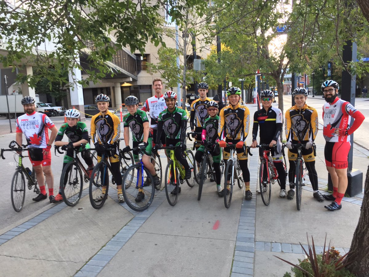 Thanks <a href="/CopsforkidsWpg/">Cops for Kids</a> for letting our team team ride with you for the "first leg" of your journey! It was so great!