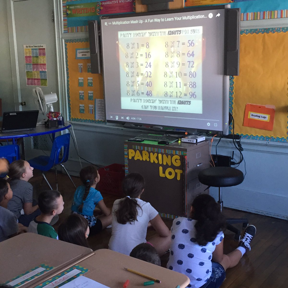 MrsGallagher204's tweet photo. Reviewing our facts while enjoying a Multiplication Mash Up music video. #musicmakeslearningfun https://t.co/aXaKWlKMS7