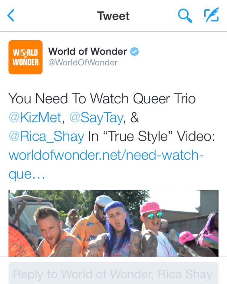 SayTayMusic's tweet photo. @WorldOfWonder is writing about lil ole me?!? 😍🙏🏽 https://t.co/tbeEuigDWd