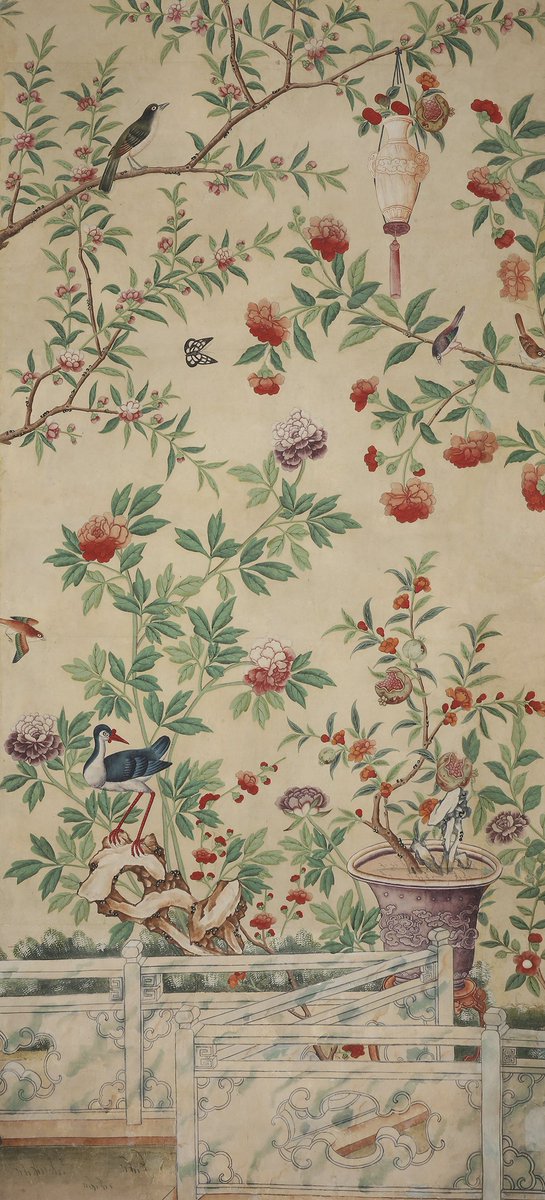 McDermottStudio's tweet photo. Some lovely Chinese papers from Belvoir Castle and The Royal Pavilion Brighton https://t.co/GPPmMbWbcm