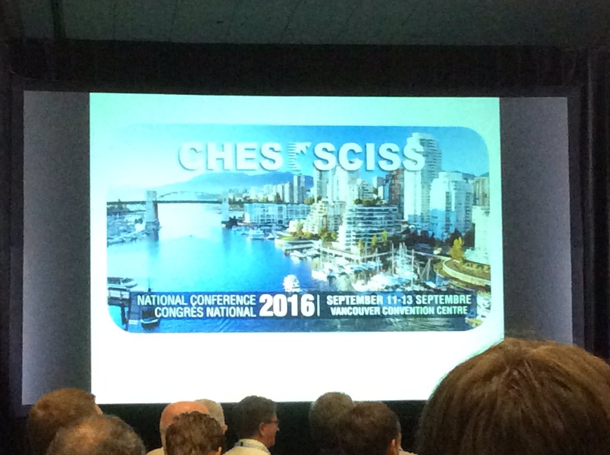 CalgaryJLJ's tweet photo. @CHES_SCISS #CHES2016 Fabulous Conference in #sunny #Vancouver Thanks! @WilliamsEngCA https://t.co/p6errA6Bue