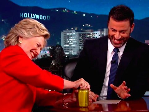 BuildaHelpDesk's tweet photo. @seanhannity How can Hillary be sick? I saw her open a pickle jar. #HillarySickAtGroundZero https://t.co/ZmF6nF9ig0