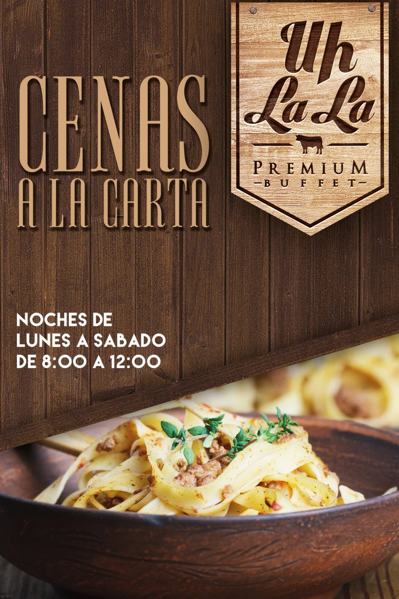 UhLalaMetepec's tweet photo. Cenas a la carta de Lunes a Sábado a partir de las 8pm!!! Te esperamos, reserva ya con nosotros #BuffetPremium https://t.co/jgo32ChTze