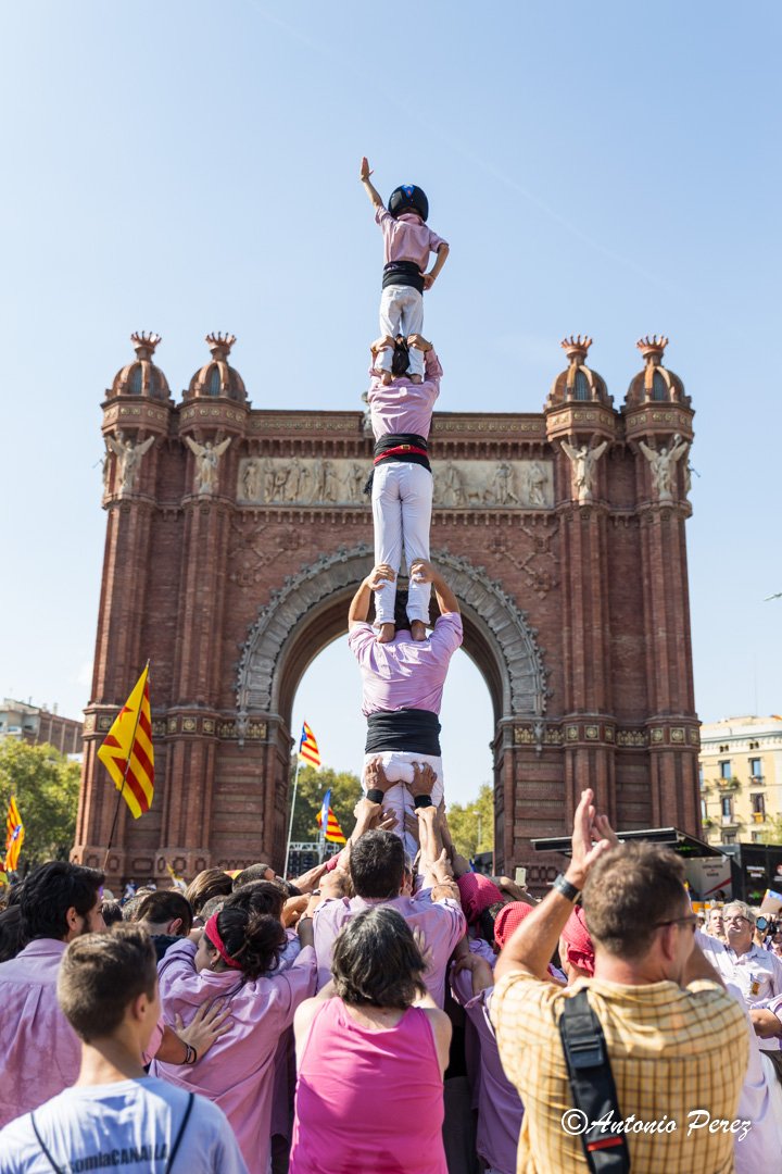 anigeron's tweet photo. @Minyons #tram38 #ArcdelTriomf #11S2016 #APunt #castellers #Humantowers +fotos: https://t.co/OlDyuFLX02 https://t.co/7A9t2gzaxh