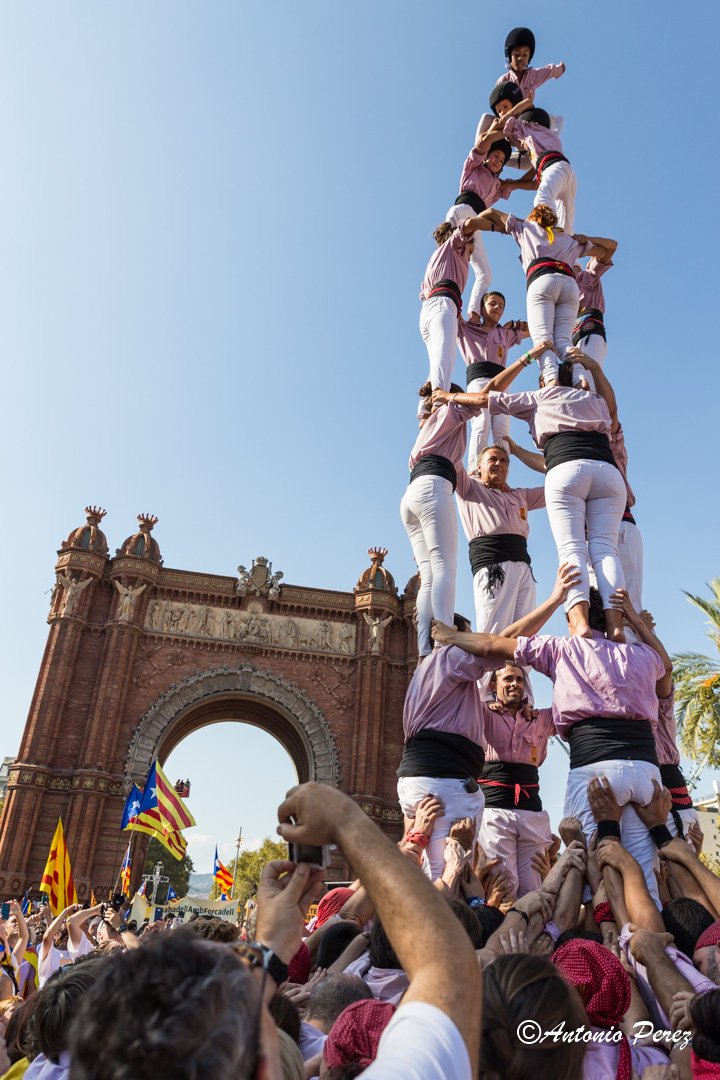 anigeron's tweet photo. @Minyons #tram38 #ArcdelTriomf #11S2016 #APunt #castellers #Humantowers +fotos: https://t.co/OlDyuFLX02 https://t.co/7A9t2gzaxh