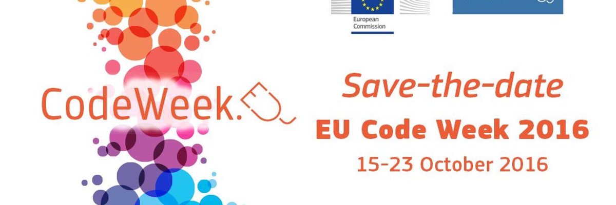 GPSalmeron's tweet image. #EUCode week 2016 save-the-date 15-23 October @CodeWeekEU @codeclubcat @IFLA @eblida @LibrariesEU @IFLA @CarmeFenoll