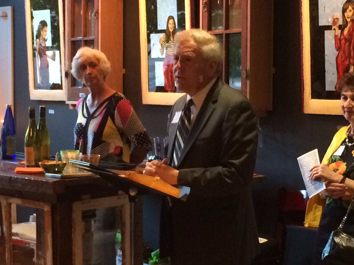 BethFineArtsCom's tweet photo. State Rep. Bob Thompson brings a proclamation honoring the Freddy's https://t.co/c2KOt75cFM