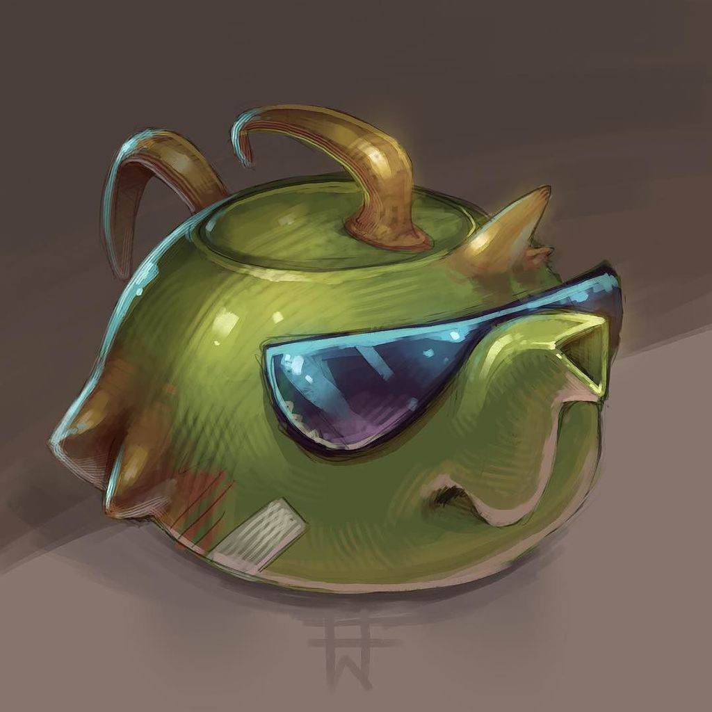maximum_combo's tweet image. Day7: Teapot #concept for todays theme. #gamedev #indiedev #daily #practice #character #art #conceptart ~ Fluke
