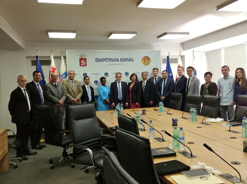 SmallBizDC's tweet photo. DC Trade Mission visits Tbilisi City Hall
#SmallBizDC in #Georgia
#ExportDC @GeorgianEmbassy https://t.co/rSm7RWSZIq