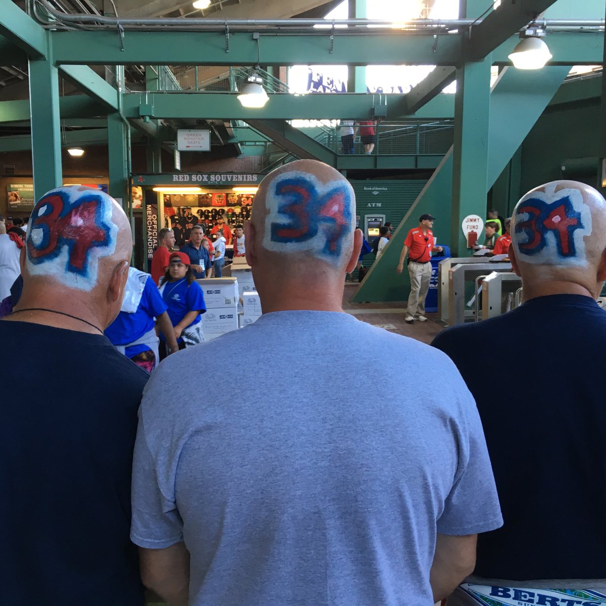 RedSox's tweet photo. Going all out for #BlingT night! 3️⃣4️⃣ https://t.co/nUDRlhxOWn