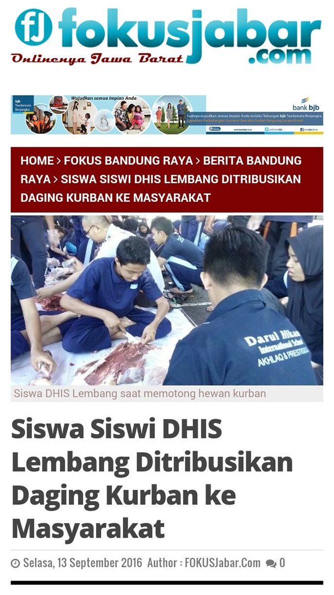 dhischool's tweet photo. news coverage about @dhischool qurban activities https://t.co/jpzHf0UDUu