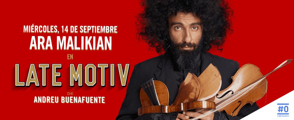 LateMotivCero's tweet photo. Esto es #LateMotiv. Hoy @AraMalikian, Viggo Mortensen y Berto Romero. A las 23h. en @cero. https://t.co/j1Jo8u4EIZ