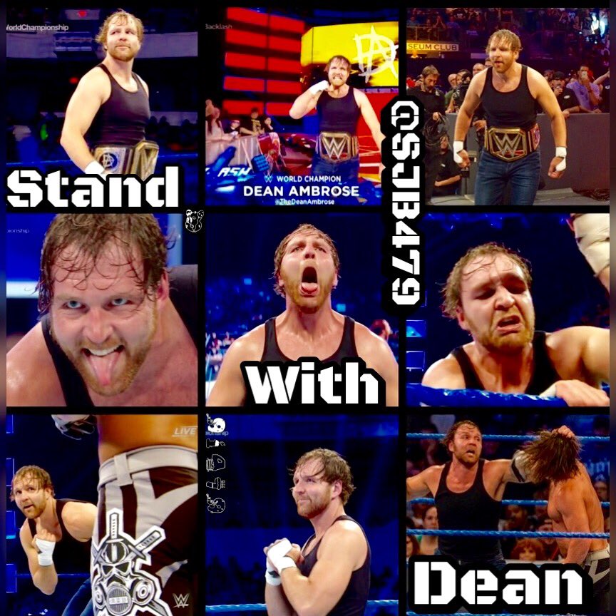 SJB479's tweet photo. Retweet For #DeanAmbrose the belt will come back to the #AmbroseAsylum I stand with Dean! #LunaticFringe #SDLive 😈 https://t.co/QnWUCHcbxi