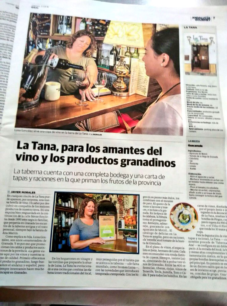 latanagranada's tweet photo. Salimos recomendados en @ideal_granada https://t.co/IkQ1QWRIhb