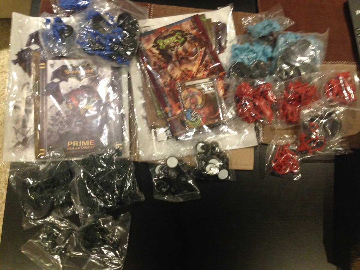 nobleminiatures's tweet photo. @privateerpress look what came in the mail today. Looks like my new store will have demo models after all. https://t.co/vHiO6qsMEe