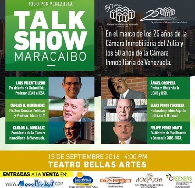 francomaracaibo's tweet photo. @CarlosRaulHer Este año o el próximo no podemos bajar la guardia. Este gobierno está perdido. #TalkShow2016 https://t.co/bG9VtOWplO
