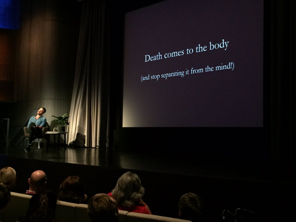 Human_Caring's tweet photo. "We are 'the dying'" - @TEDTalks Dr. BJ Miller @musoftolerance #RBID #WhatReallyMatters https://t.co/5IDxaIviBN