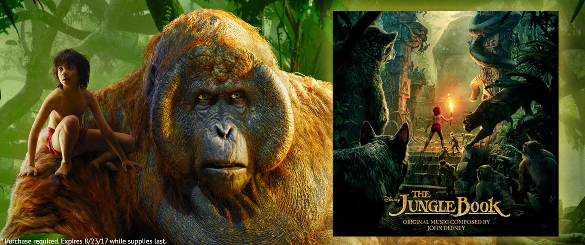 Get Disney’s The #JungleBook soundtrack for $8.50. A new twist on the beloved album: di.sn/6001BAoMf