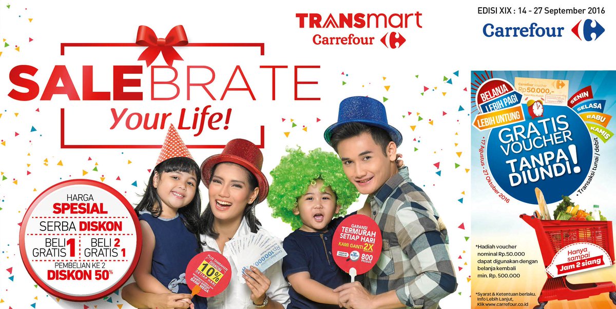 Transmart_IND's tweet photo. SALEbrate your life dengan katalog baru Transmart Carrefour mulai hari ini, klik https://t.co/YBM3C2AMBc https://t.co/AR8q6K71wg
