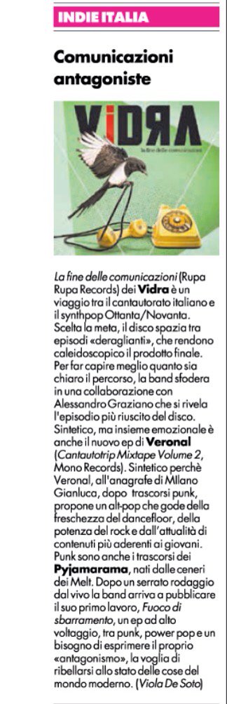 La recensione del nostro ep su <a href="/ilmanifesto/">il manifesto</a> !!